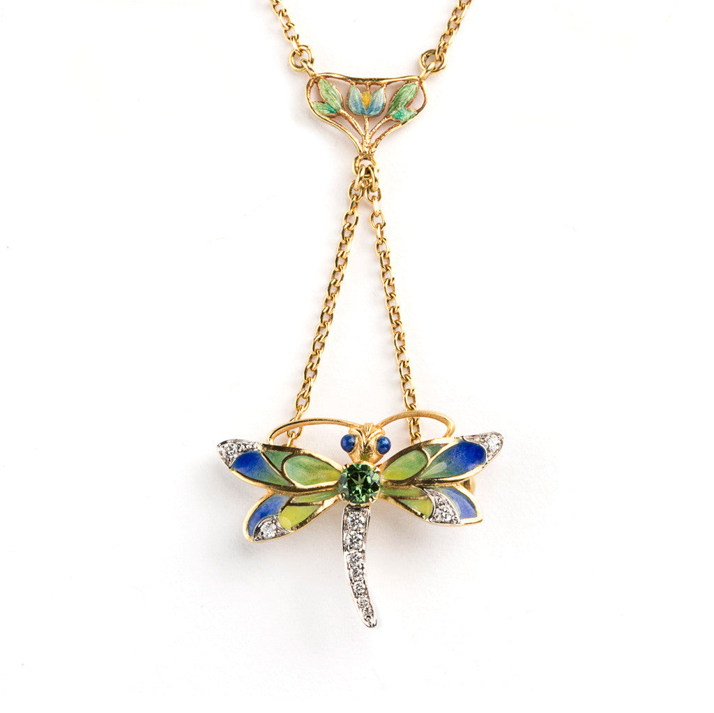 Blue Dragonfly Lavalier by Masriera