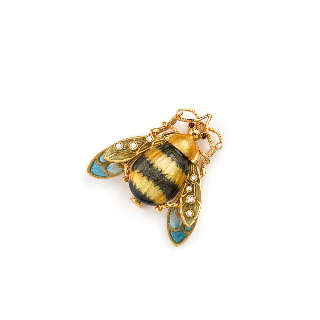 Enamel and Gold Bumblebee by Masriera