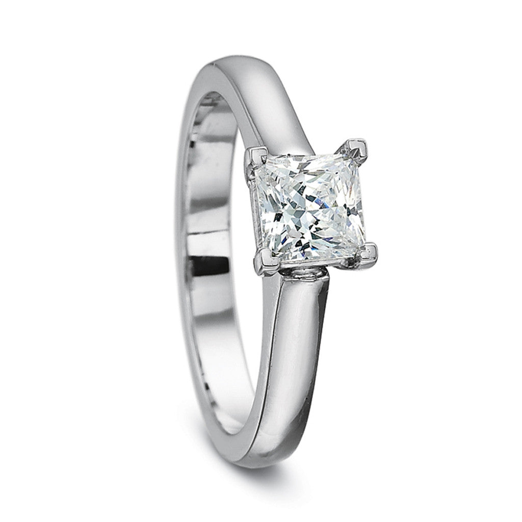 Princess Cut Diamond Solitaire Engagement Ring
