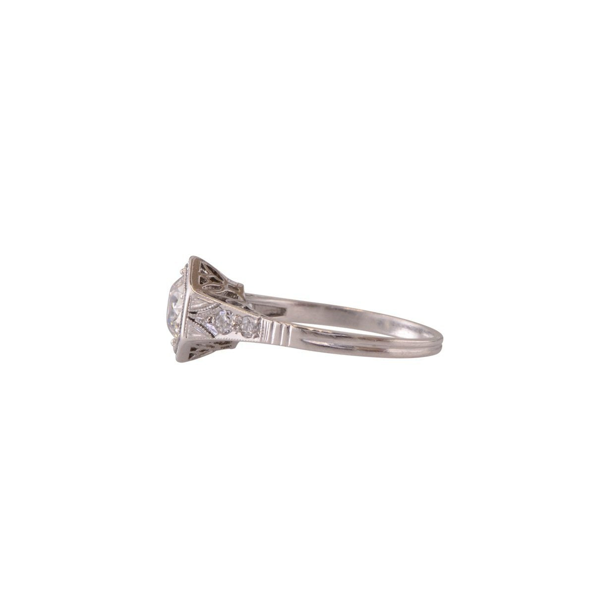 Hawthorne Edwardian Diamond Engagement ring in Paltinum