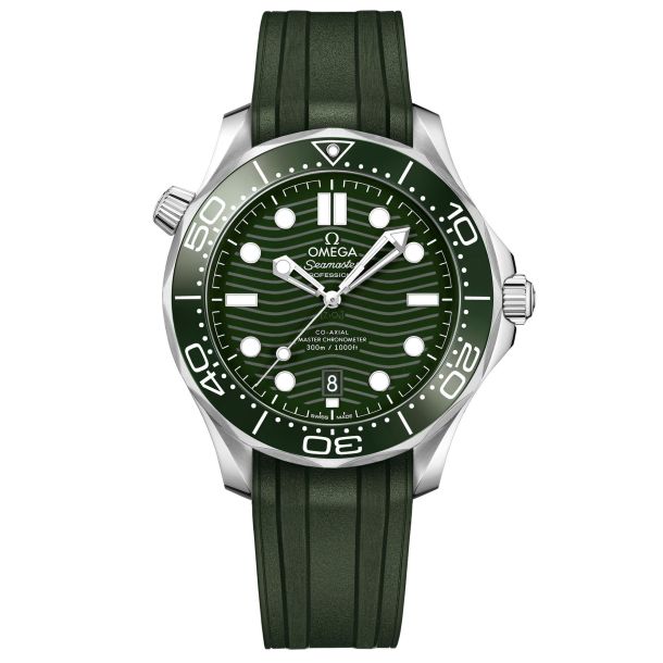Omega Seamaster 300m Green on Strap 210.32.42.20.10.001