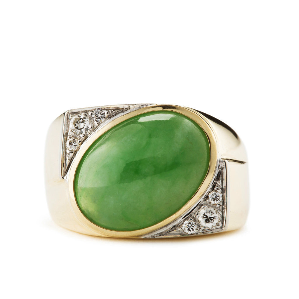 Men's Classic Jade Ring
