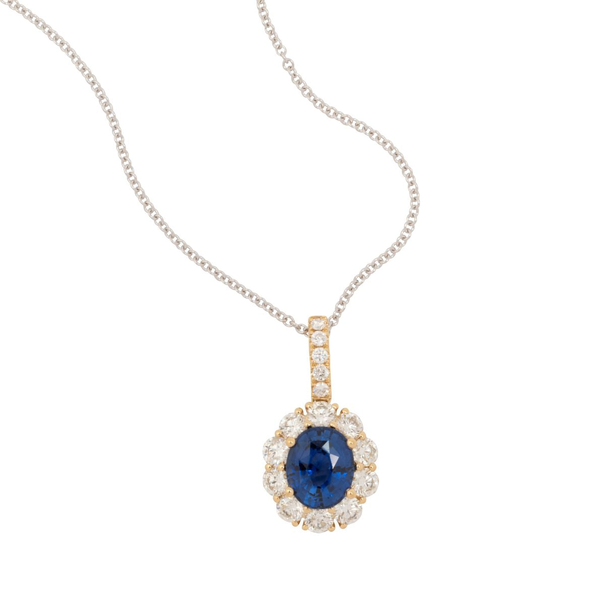 Blue Velvet Sapphire Pendant