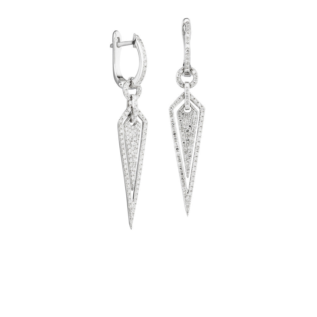 "Catwalk" Diamond Earrings by Luvente