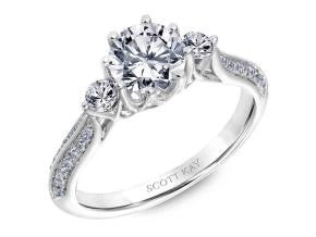 Three Stone Engagement Ring by Scott Kay