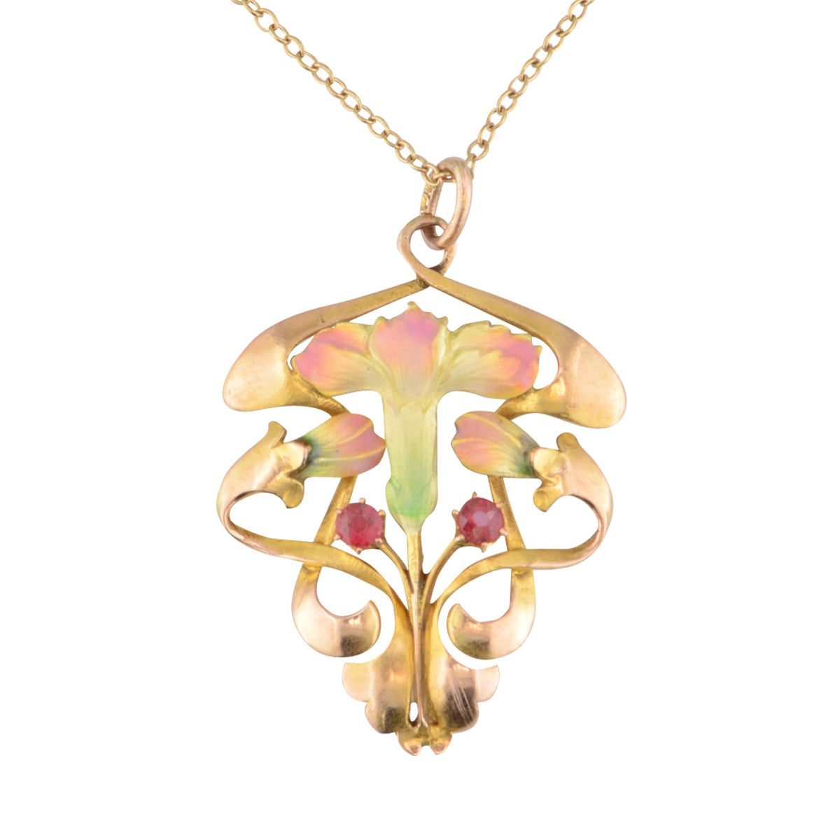 Art Nouveau Enamel Pendant