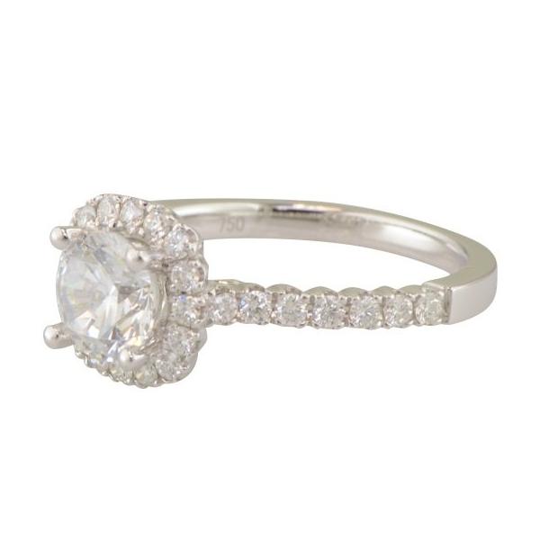 Cushion halo diamond engagement ring 'Brunswick' by Diadori. 