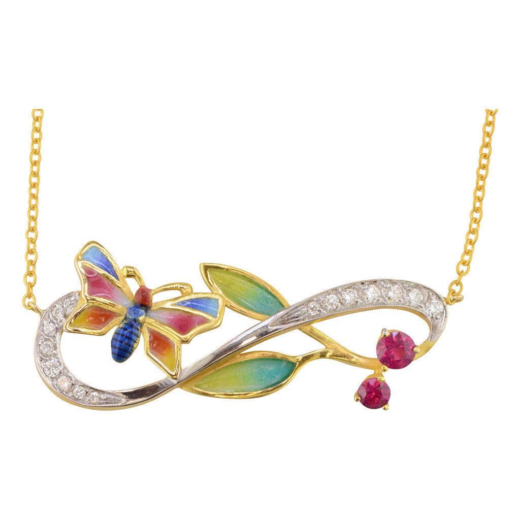 Infinity Butterfly Necklace by Masriera