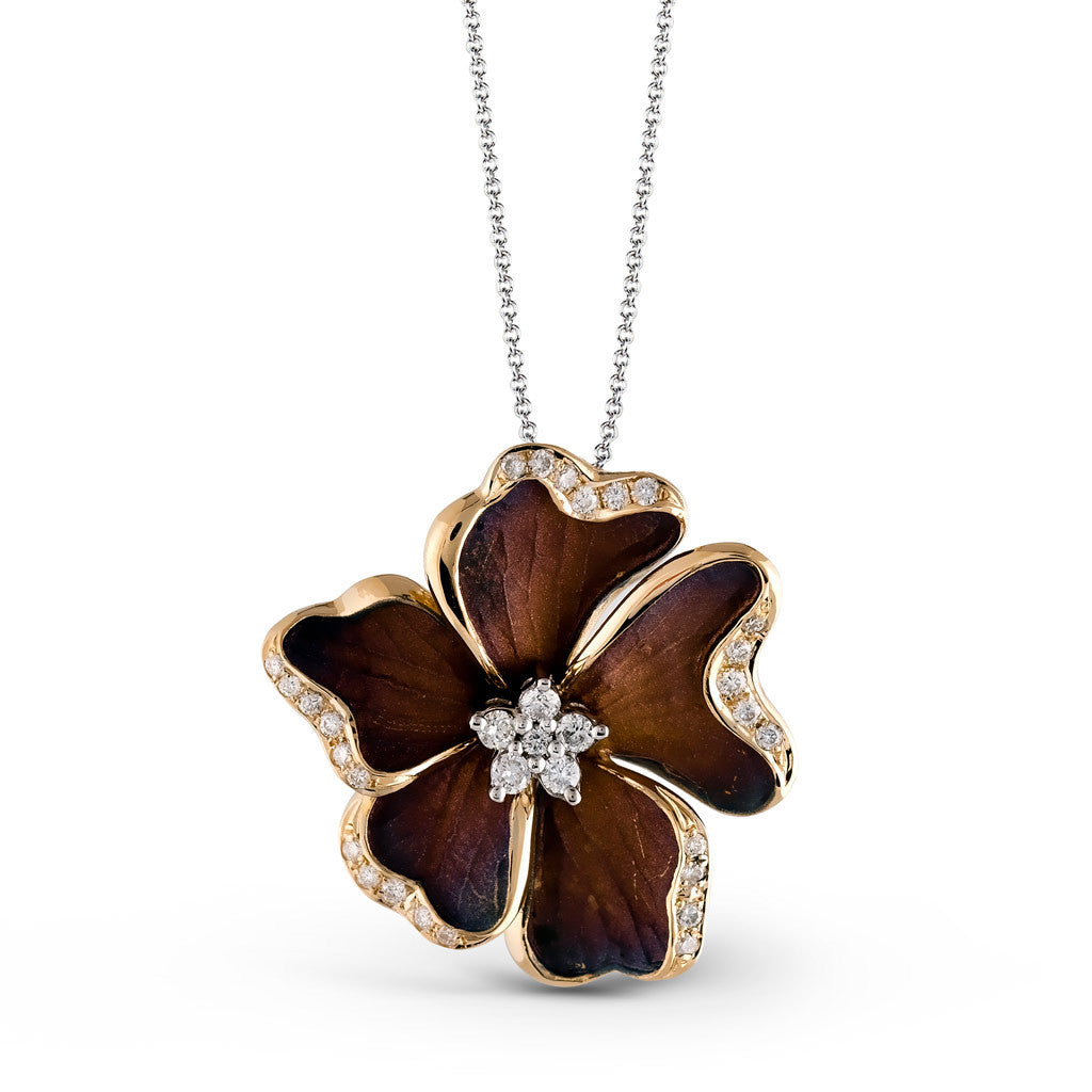 Organic Allure Flower Necklace by Simon G