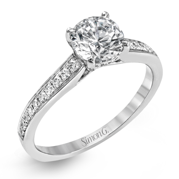 White gold and Diamond Engagement Ring "Glass Slipper" by Simon G