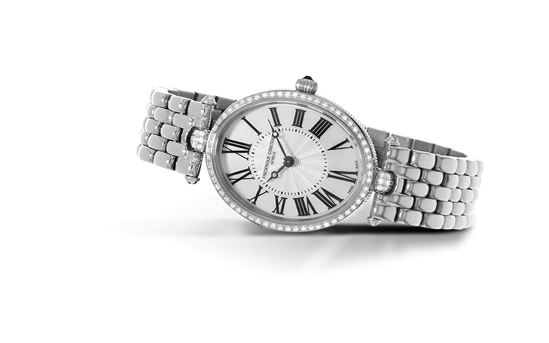 Classics Art Déco Oval Ladies Time Piece in Stainless Steel Classics Art Déco Oval Ladies Time Piece in Stainless Steel