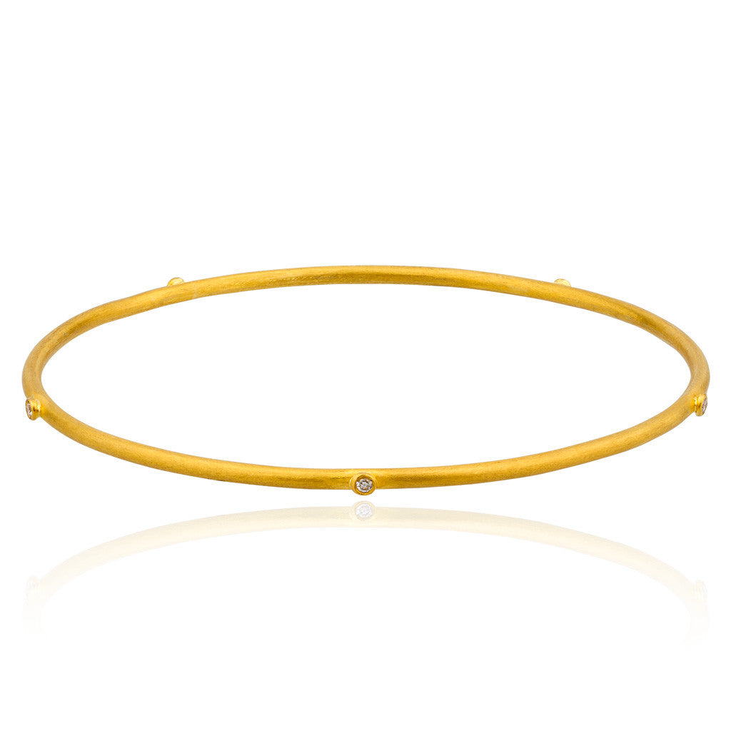 24k Diamond Bangle – Deelish