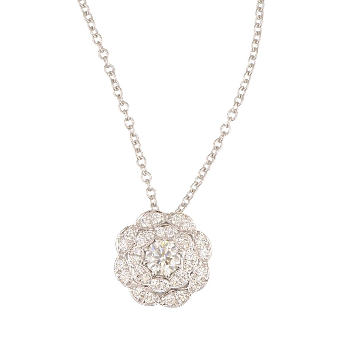 Lorelei Double Halo Pendant by Hearts on Fire