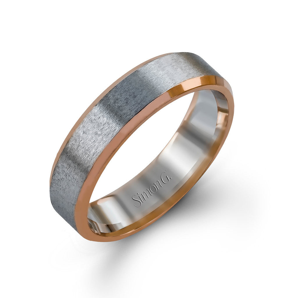 Modern Two-tone Man's Wedding Ring