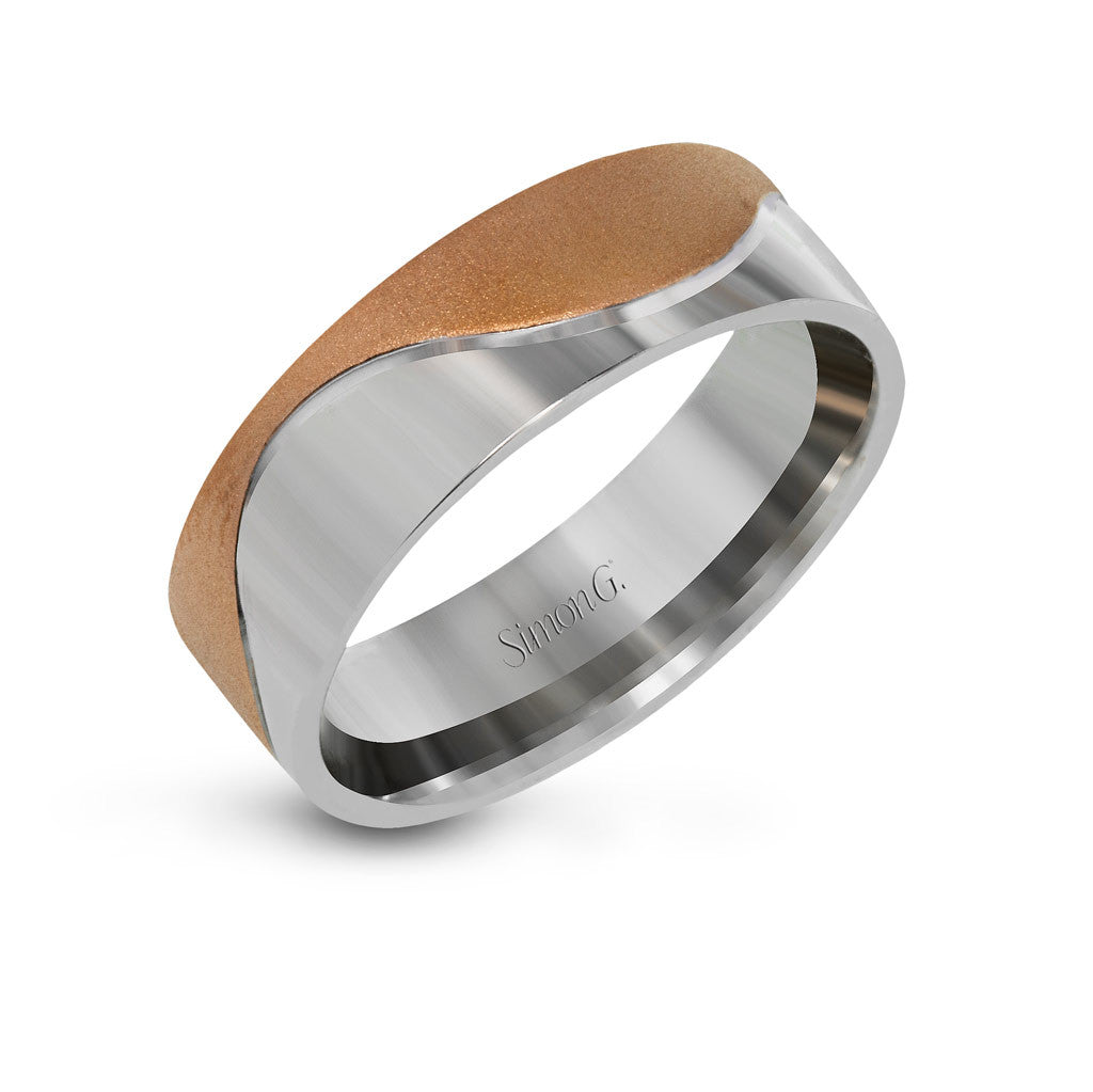 Men's Modern Two-tone Wave Band