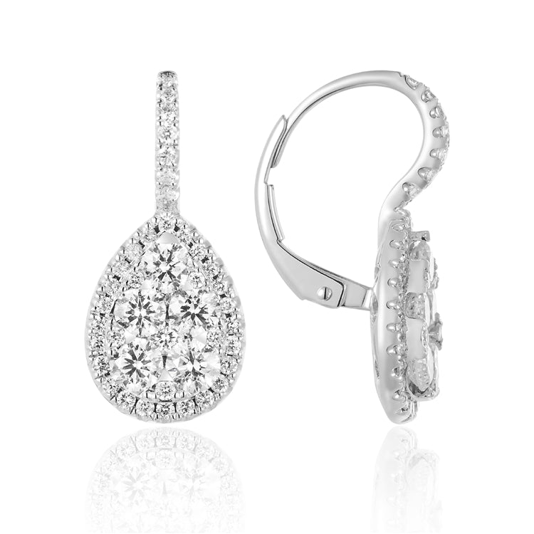 Luvente Diamond Pear Drop Earrings