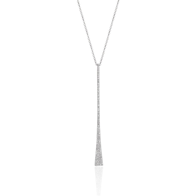 Luvente Diamond Pave Drop Necklace