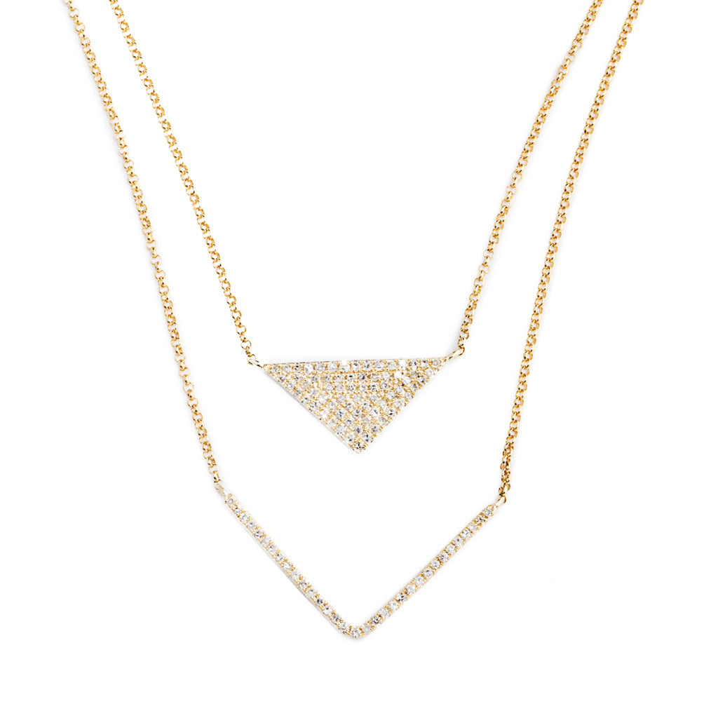 Modern Bow and Arrow Necklace Pendant