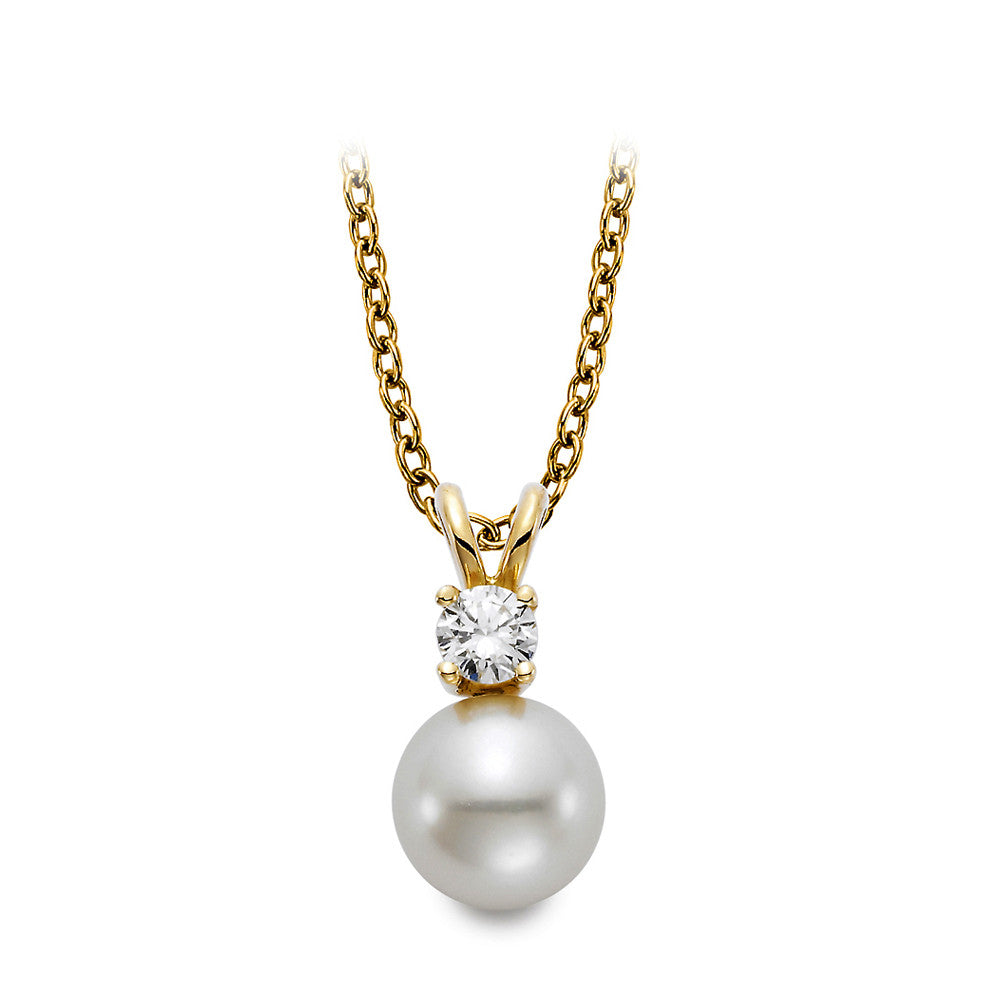 Classic Pearl and Diamond pendant.  