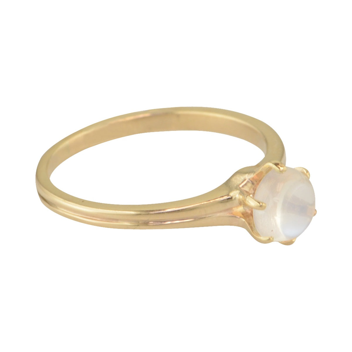 Victorian rose gold and moonstone solataire ring 'Moonstruck.'