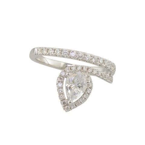 Seneca white gold and diamond right hand ring// 