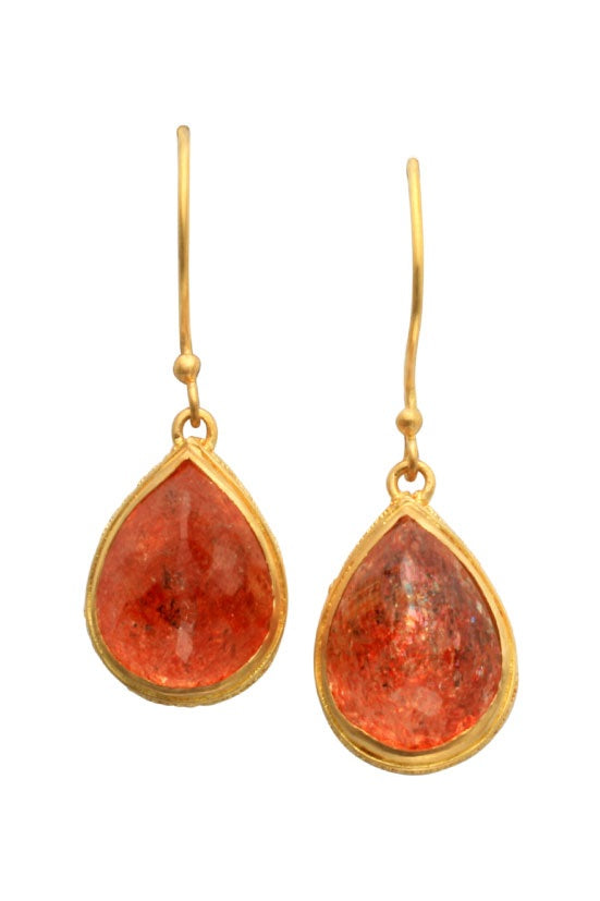 Oregon Sunstone earrings