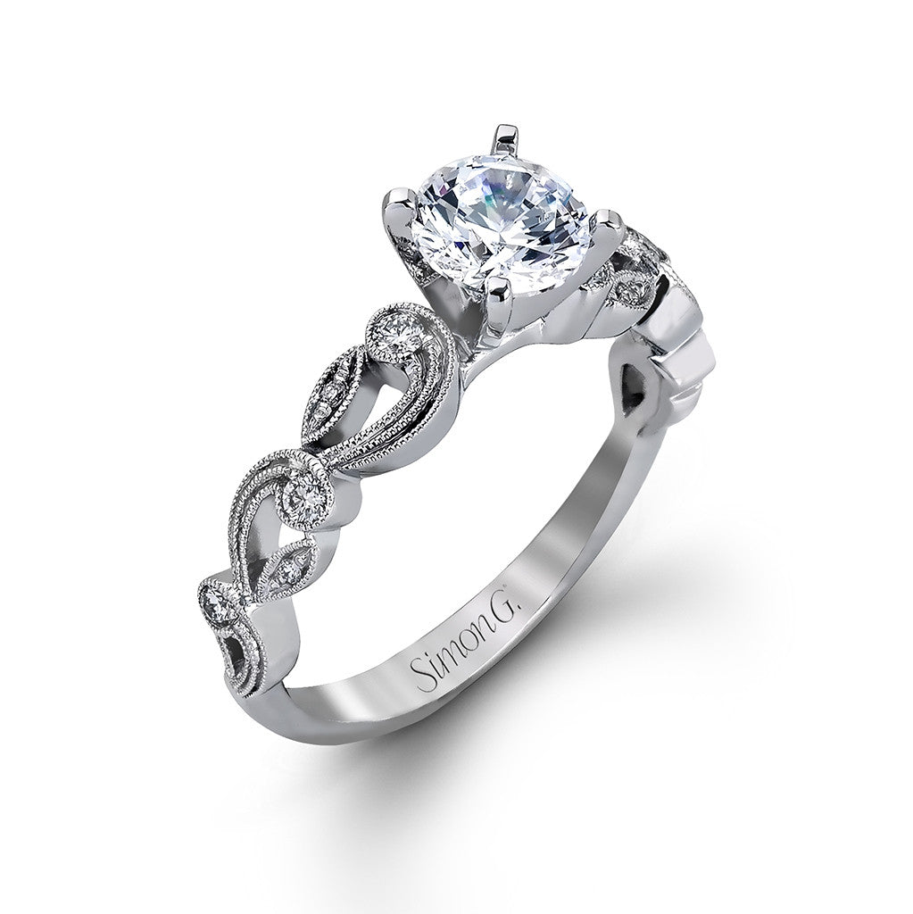 Diamond Vintage Style Engagement Ring by Simon G