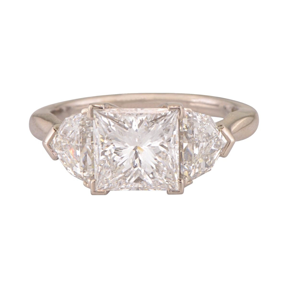 Princess Cut diamond engagement ring 'Florin'.