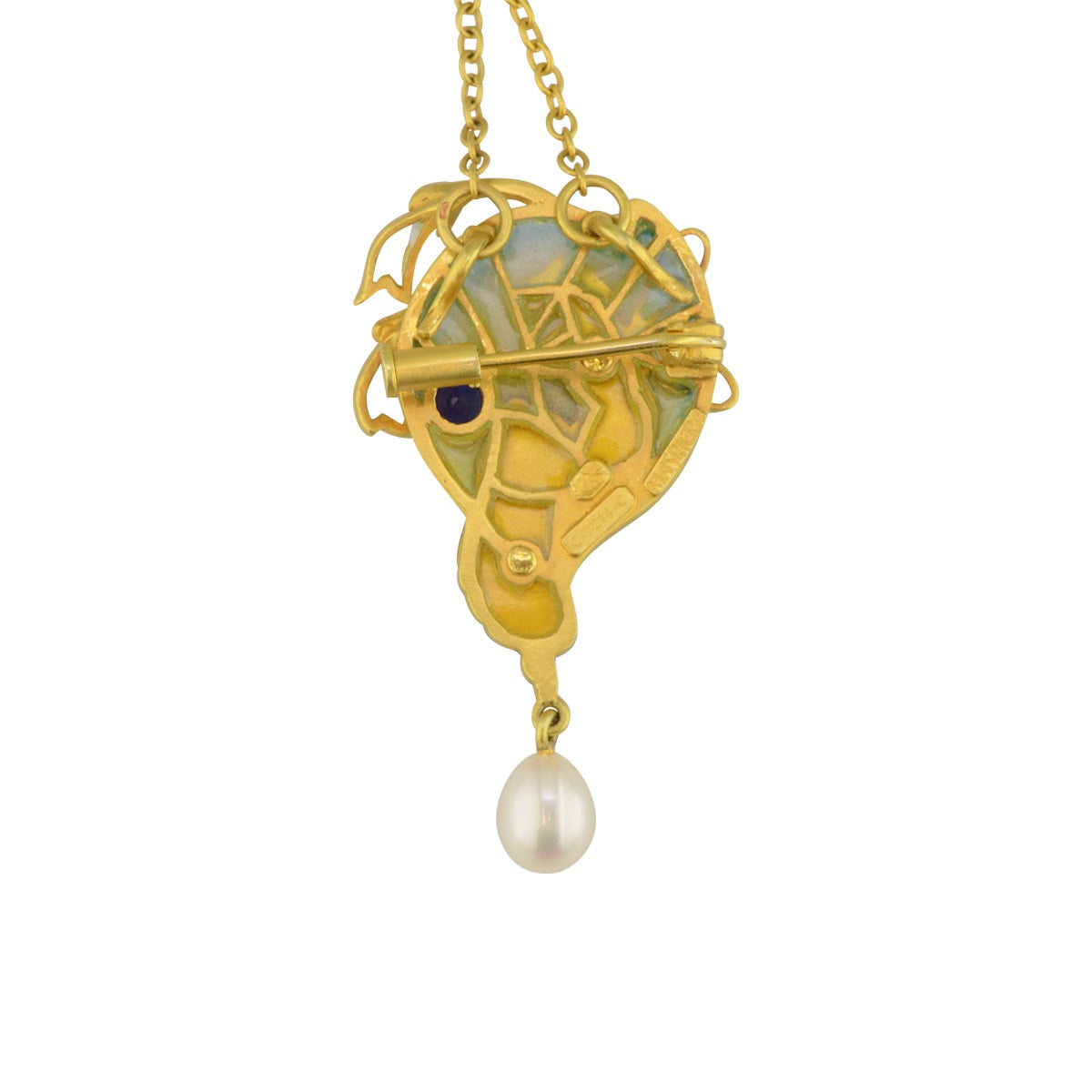 'Blue Farie' pendant brooch by Masriera