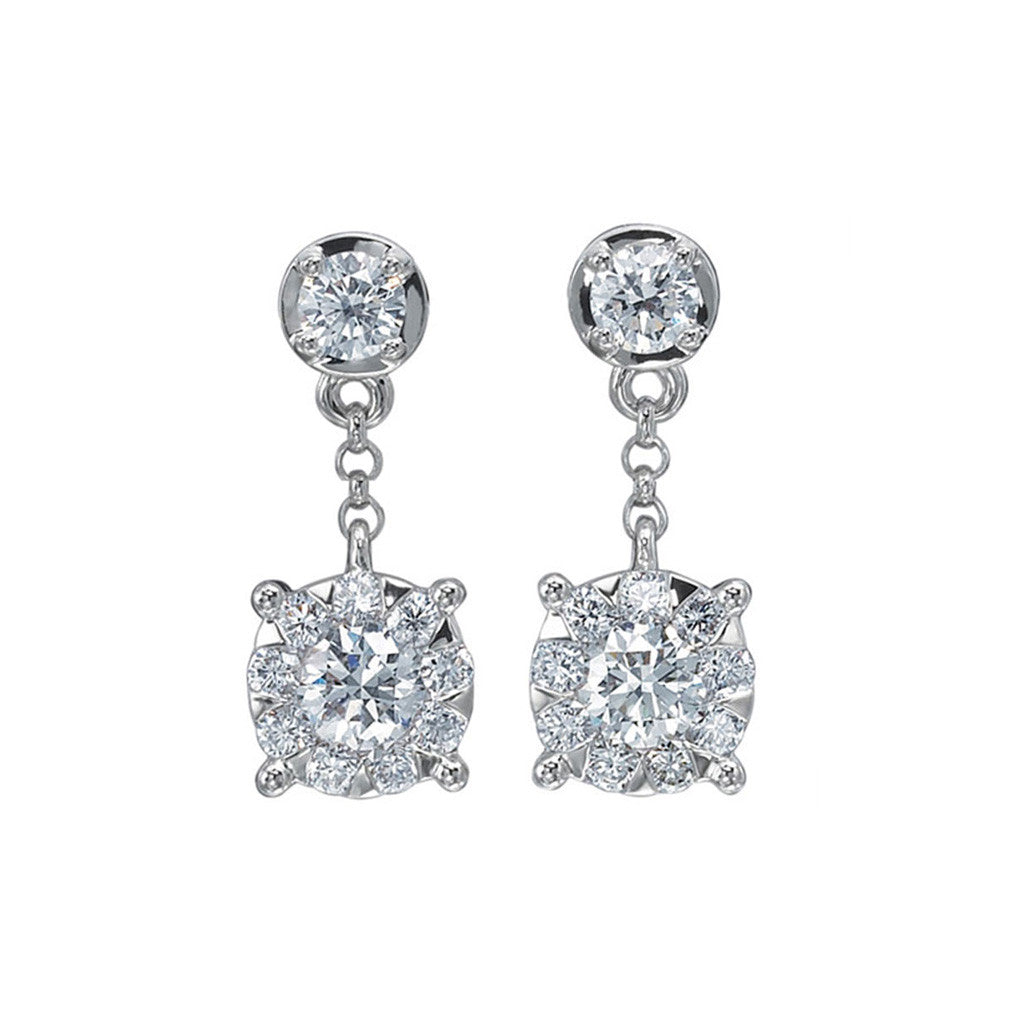 A Perfect Bridal Diamond Studd Earring by Memoire  