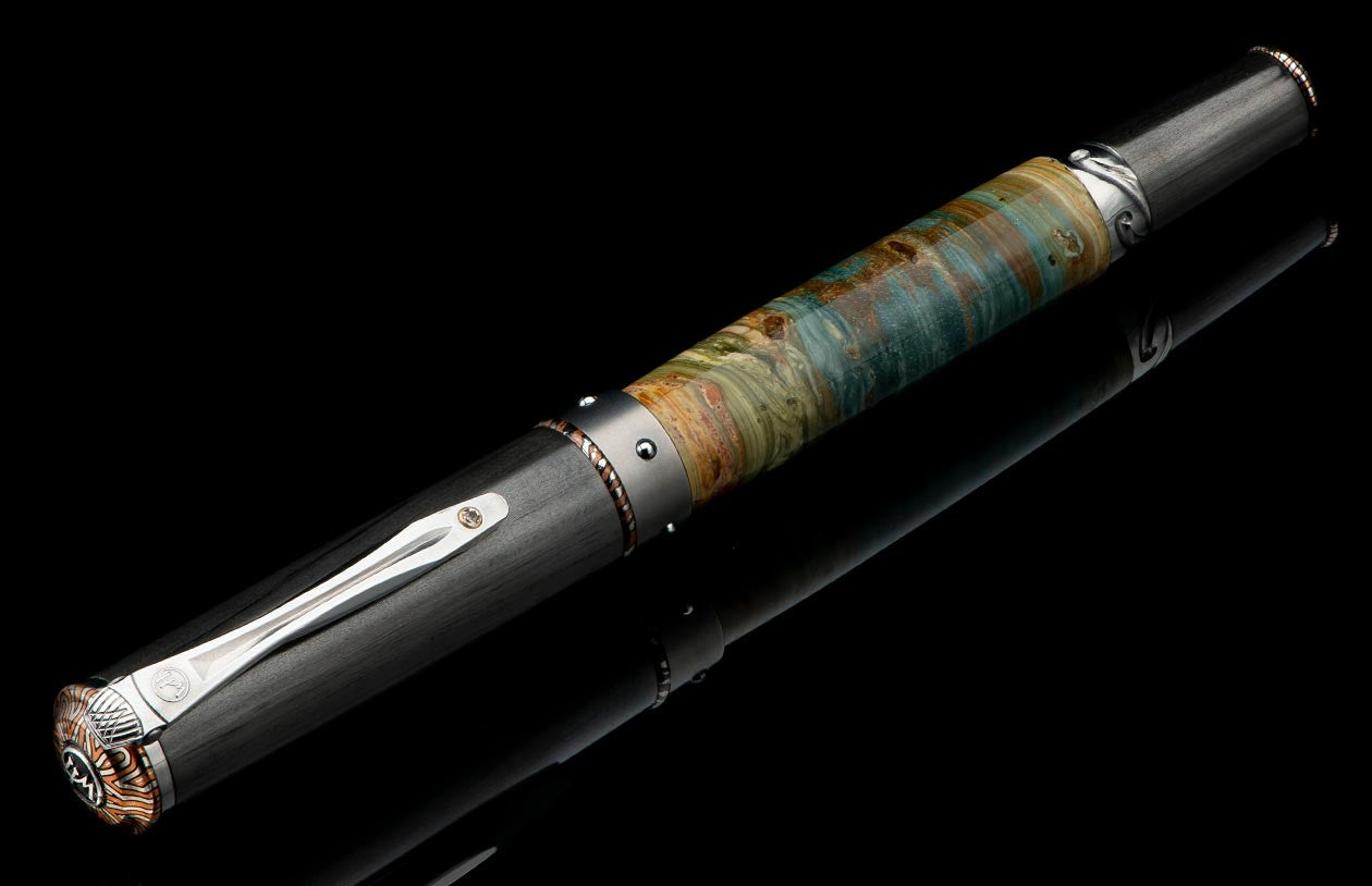 Gary Green Petrified Wood Limited Edition Pen by Wiliam Henry